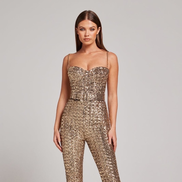 GOLD LUCINDA JUMPSUIT